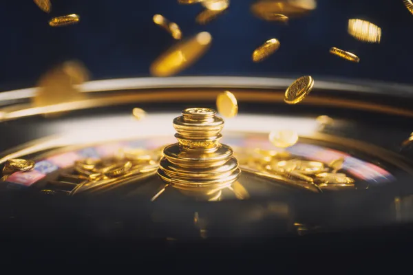 A confident dealer surrounded by casino chips inviting players to access their 9777 account, reflecting quick and easy login options.